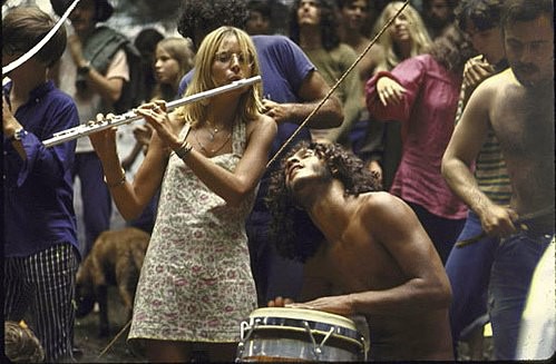 Woodstock partying - 60s counter-culture
