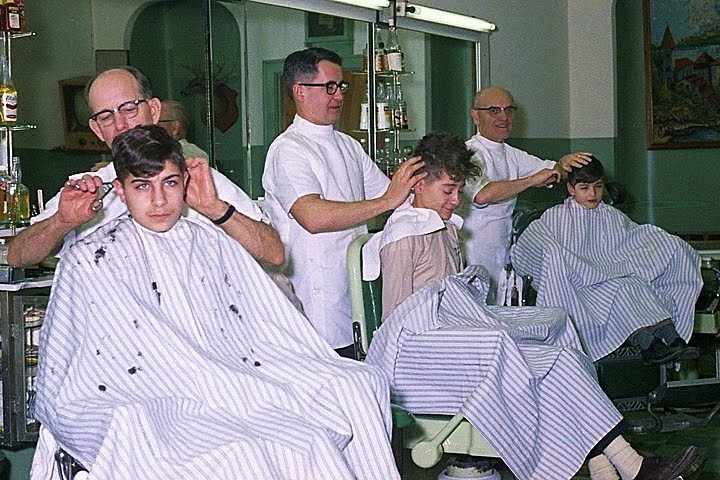barber shop 1967 - At Work