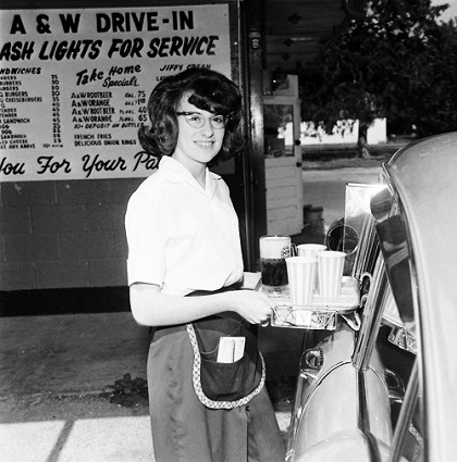 A & W Drivein 1964 - At Work