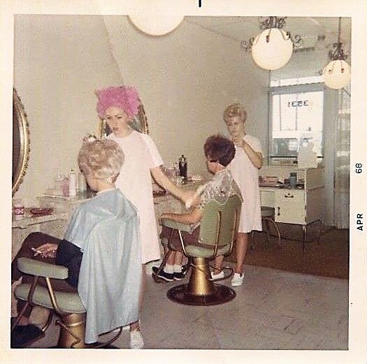 Beauty Parlor in 1968 - At Work