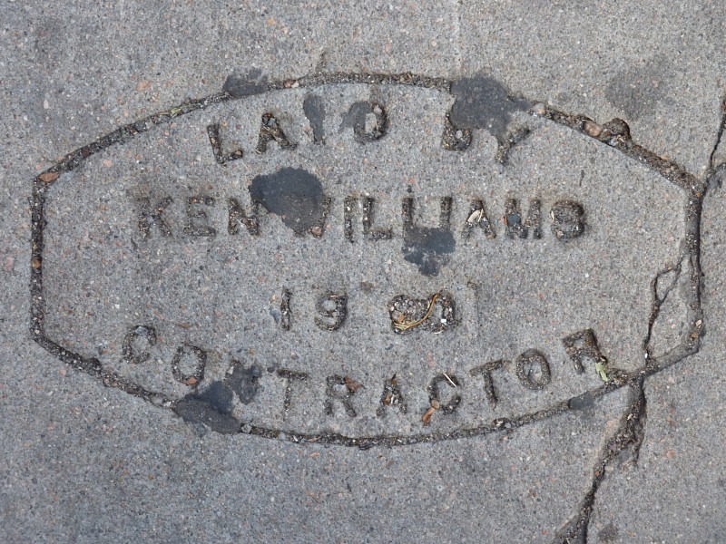Denver, Colorado sidewalk - Sidewalk Imprints