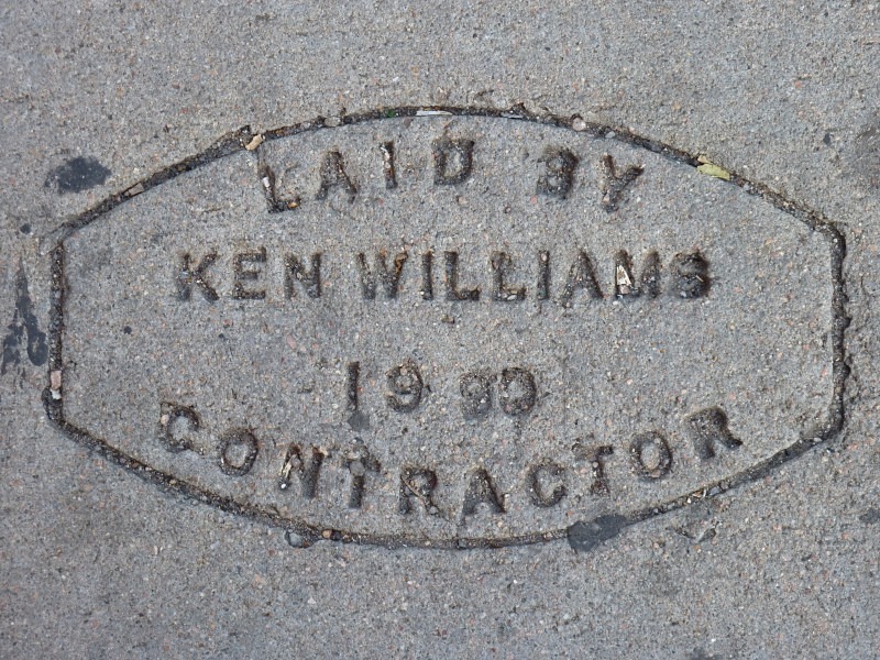 Denver, Colorado sidewalk - Sidewalk Imprints
