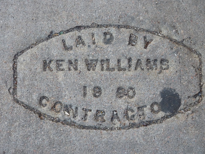 Denver, Colorado sidewalk - Sidewalk Imprints