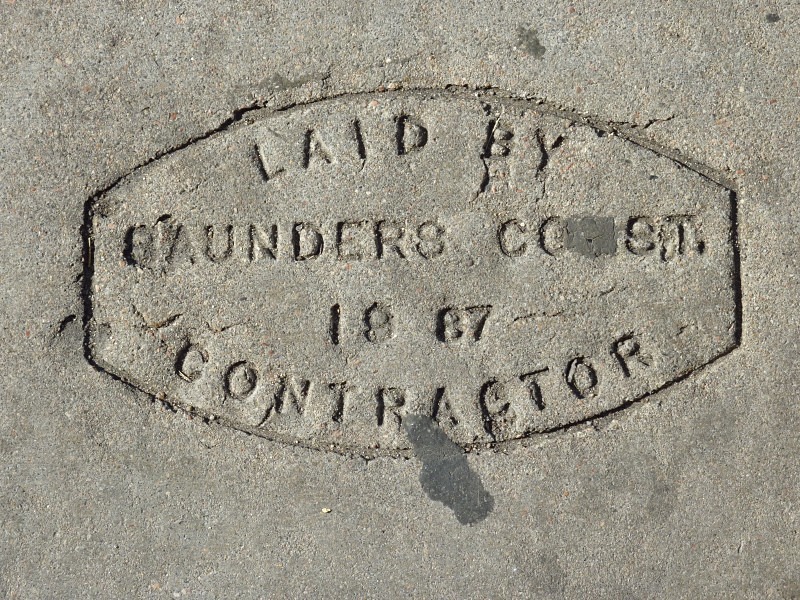 Denver, Colorado sidewalk - Sidewalk Imprints