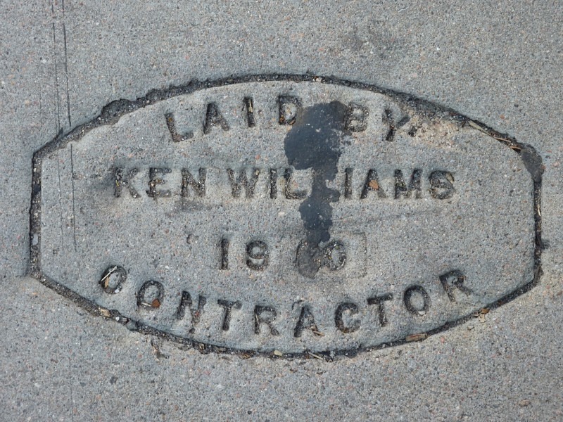 Denver, Colorado sidewalk - Sidewalk Imprints
