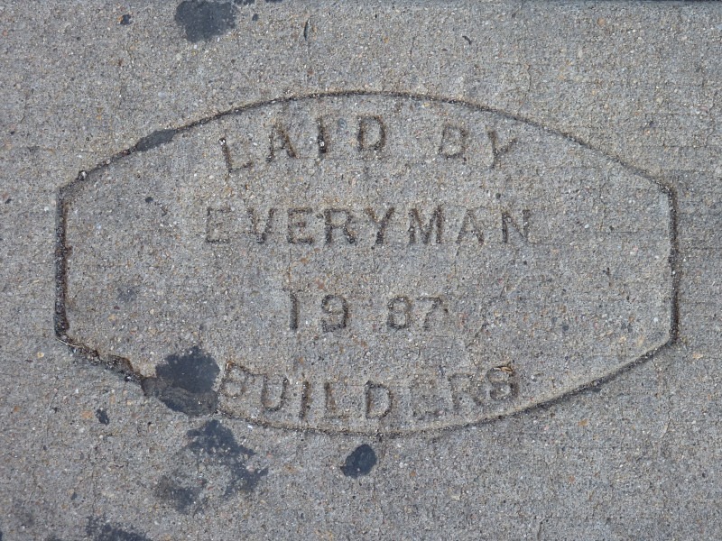 Denver, Colorado sidewalk - Sidewalk Imprints
