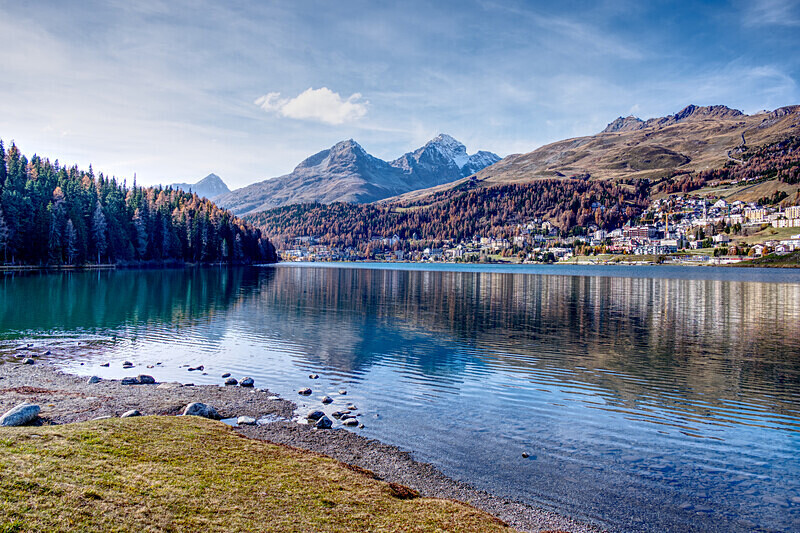 St. Moritz alpine view - Switzerland