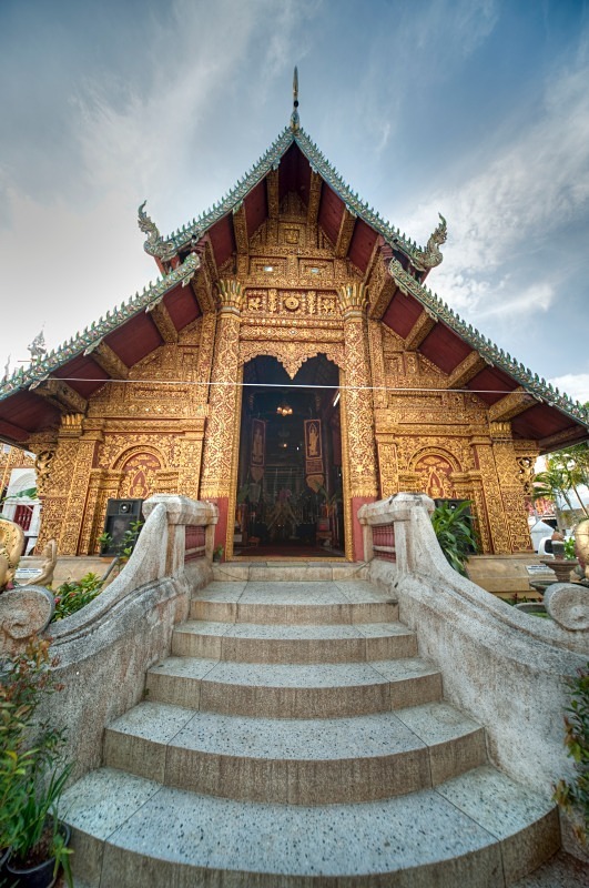 Temple with 12 mm wide angle ( HDR) - Thailand