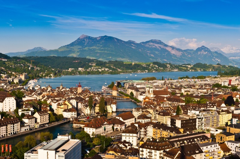 Top view of Luzern - Switzerland