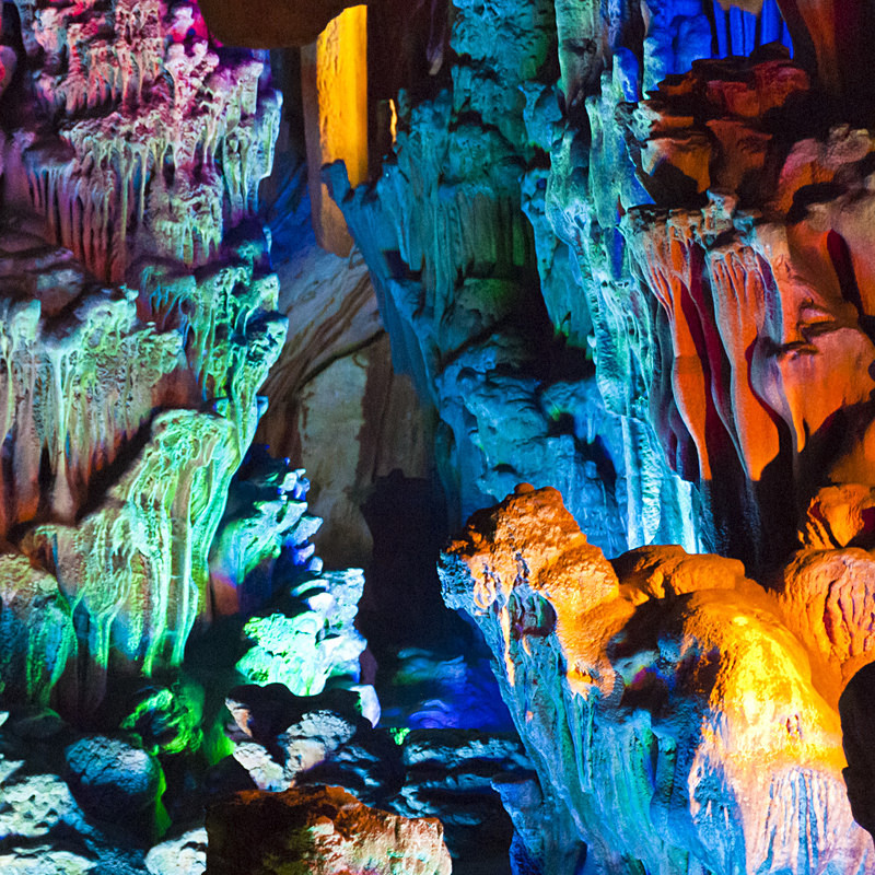 Reed flute cave - square view - China