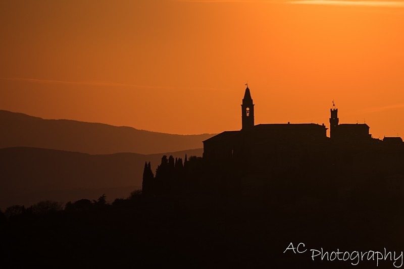 Pienza silhoutte - Italy