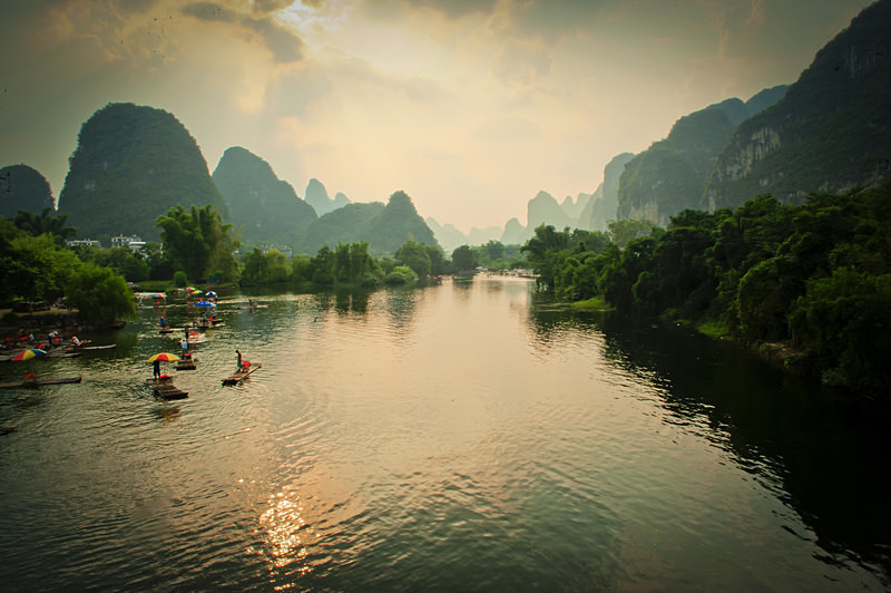 Sunset in Yangshuo - China