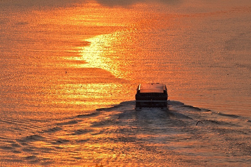 Boating at sunset - Istambul