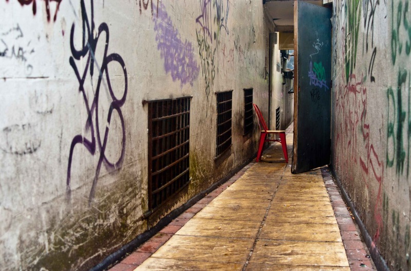 Red Chair - Urban exploration