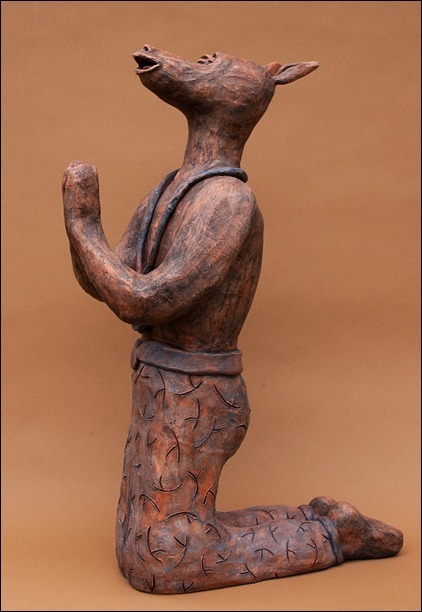 Praying for all, always - Ceramic Sculpture