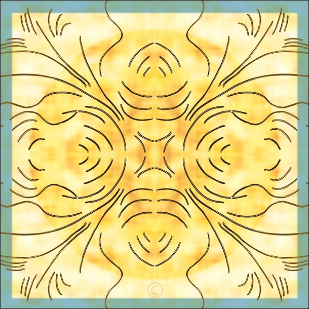 Quiet yellow - Mandalas