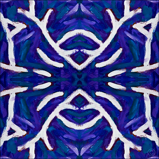 White on a purple night - Painterly