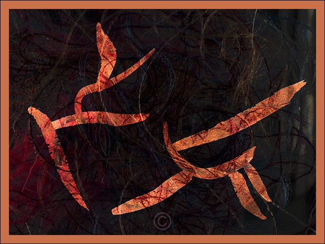 Flying duet - Pictograph Drawings