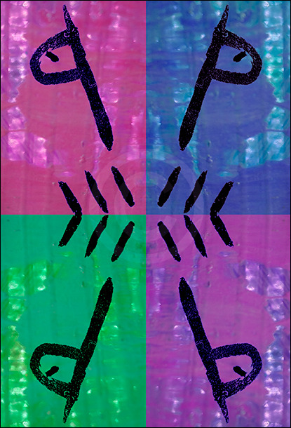 Four way figurehead - Multicolored