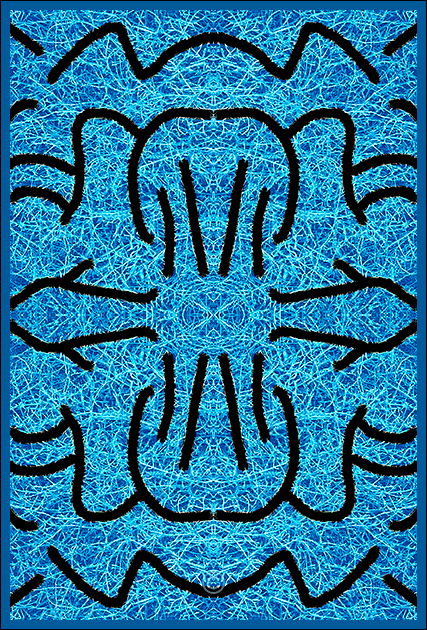 Blue shrub background - Cool Colors