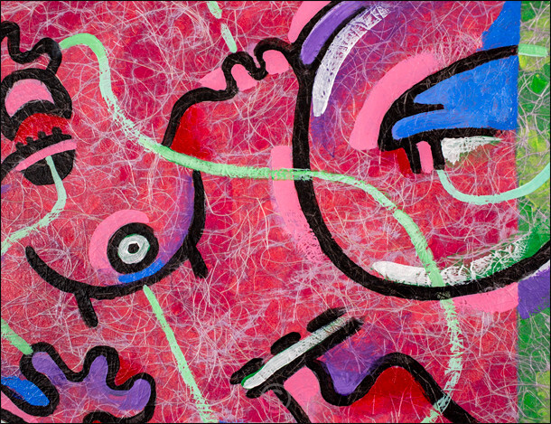 Detail of All happening at the same time - Glyphs