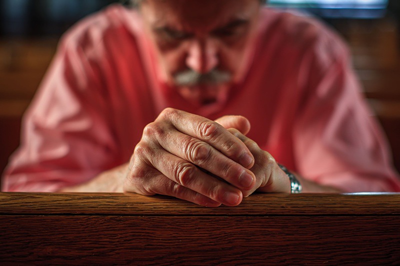 Man at Prayer - Religious