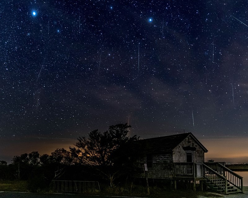 Geminids at Assateague - Landscapes