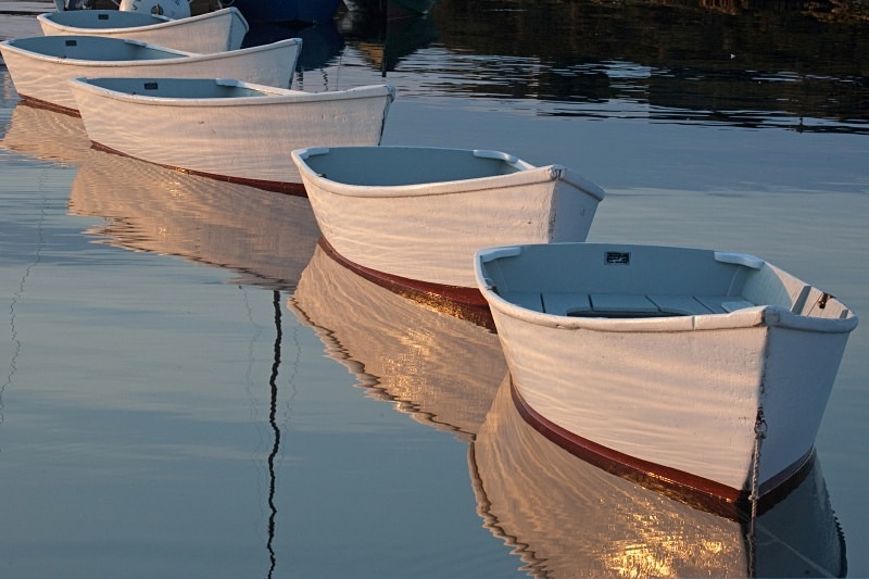 Rowboat 5 12 x 18 - Reflections