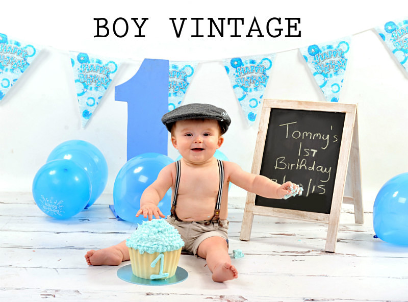 Boy Vintage - Cake Smash