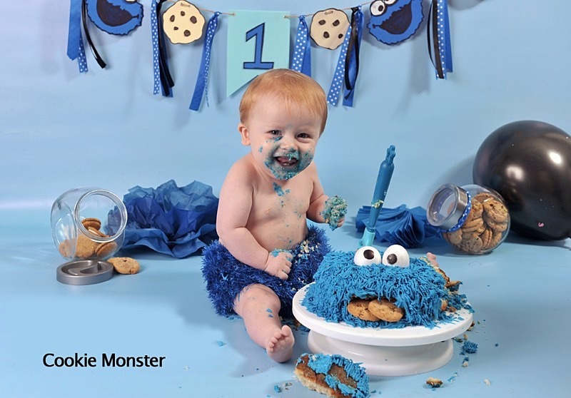 cookie monster - Cake Smash