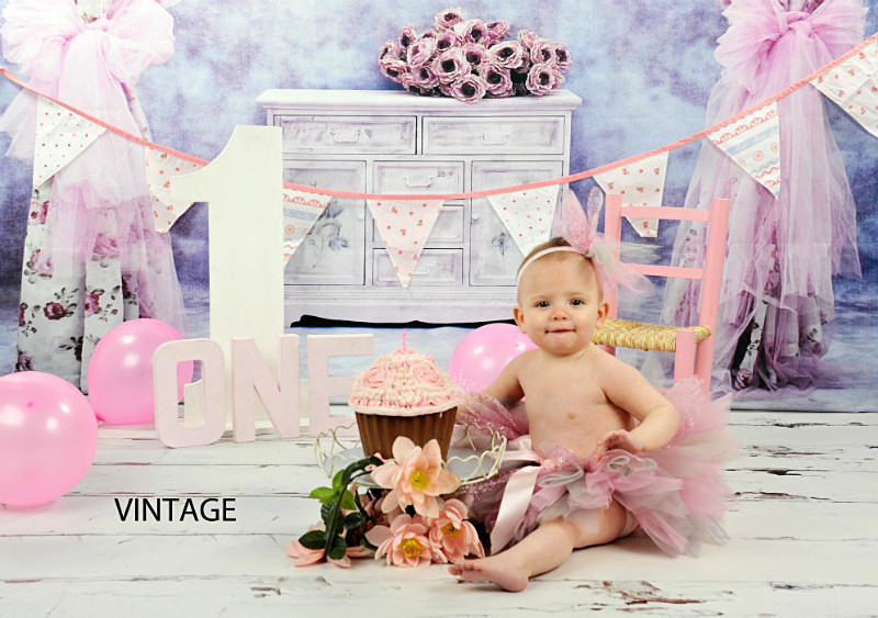 vintage girl - Cake Smash