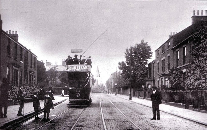 Tram c1910 Osmaston Rd Derby 299 - OLD PHOTOS OF DERBY