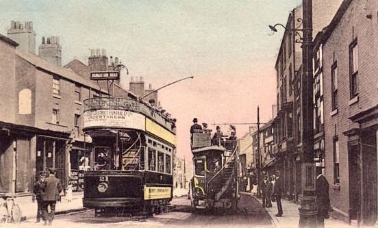 Osmaston Road Trams 391 - OLD PHOTOS OF DERBY