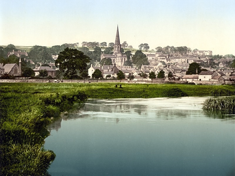 Bakewell from river Derbyshire 31 - DERBYSHIRE PEAK DISTRICT