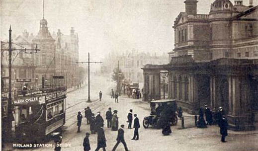 Midland Station Derby 375 - OLD PHOTOS OF DERBY