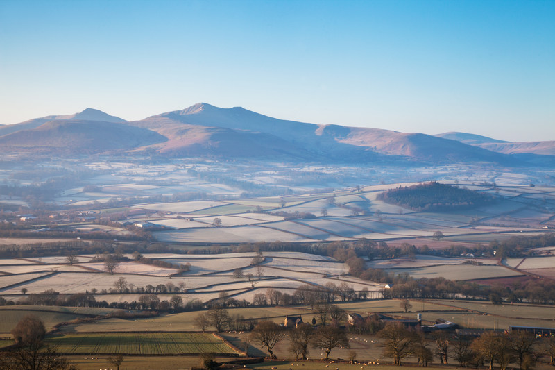 Pen y Fan and the Brecon Beacons National Park.