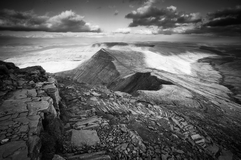 Pen y Fan and the Brecon Beacons National Park. Wales
