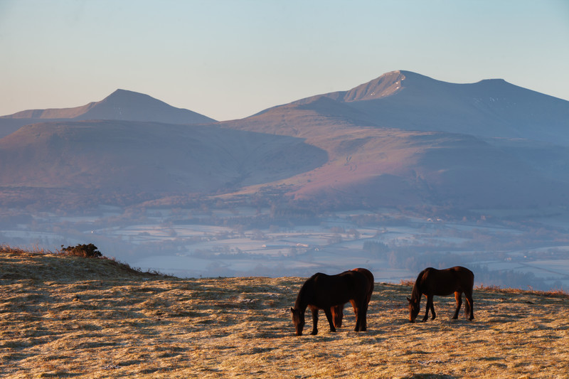 Pen y Fan and the Brecon Beacons National Park.