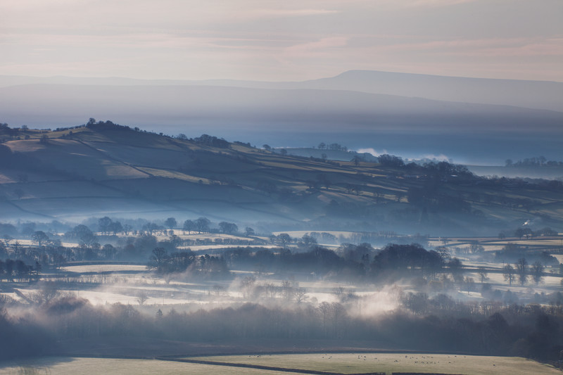 A Foggy Landscape.