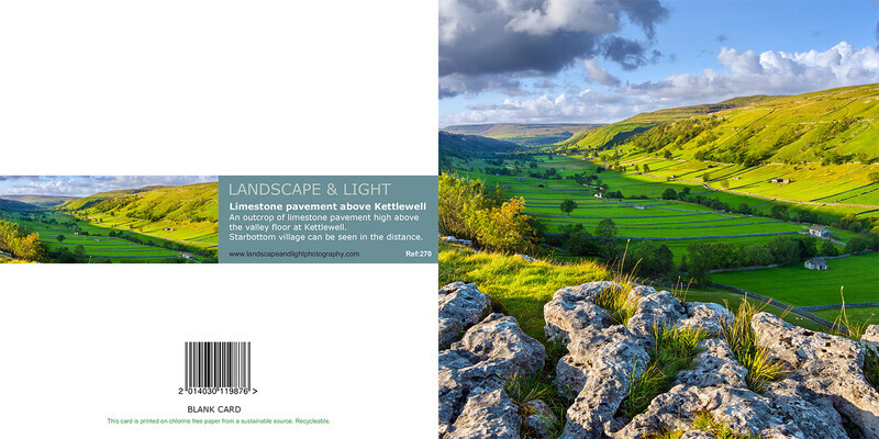 Ref 270 Kettlewell Valley - Yorkshire Greetings Cards