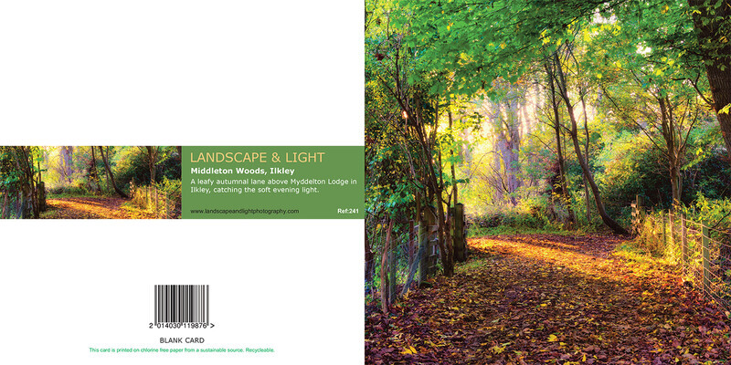 Ref 241 Autumn lane - Yorkshire Greetings Cards