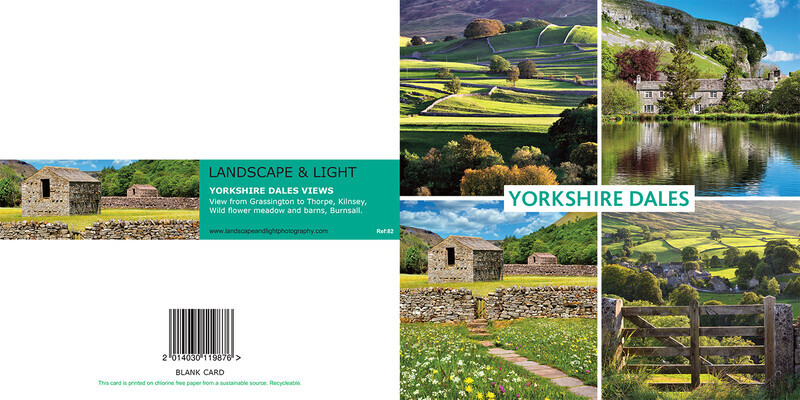 Ref 82 Yorkshire Dales x4 views - Yorkshire Greetings Cards