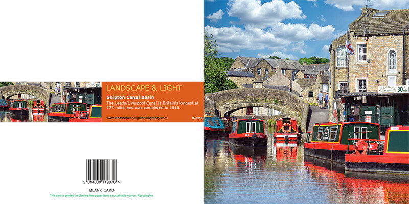 Ref 218 Skipton Canal Basin - Yorkshire Greetings Cards