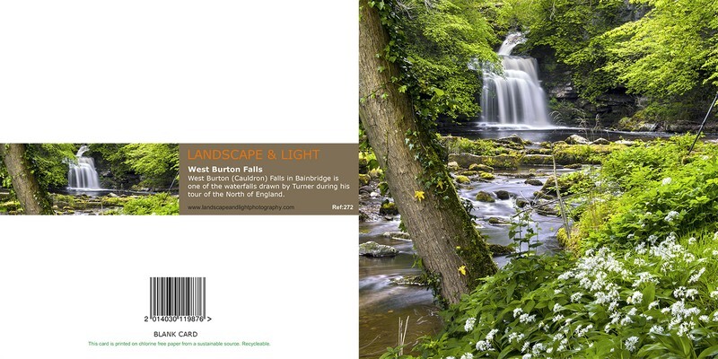 Ref 272 West Burton Falls - Yorkshire Greetings Cards