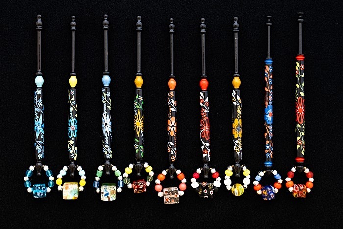 Millefiori on Ebony - Bobbins Gallery