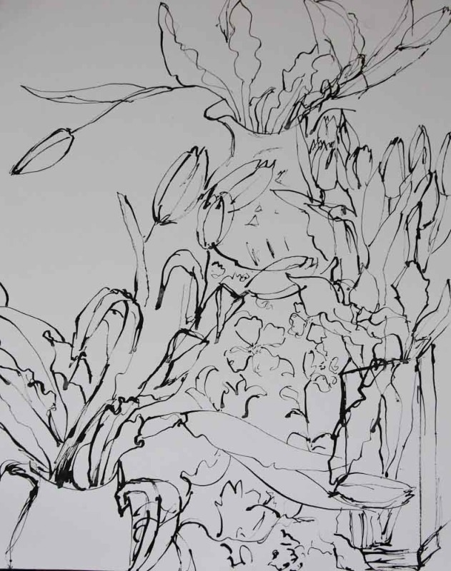Study for yellow tulips - Main