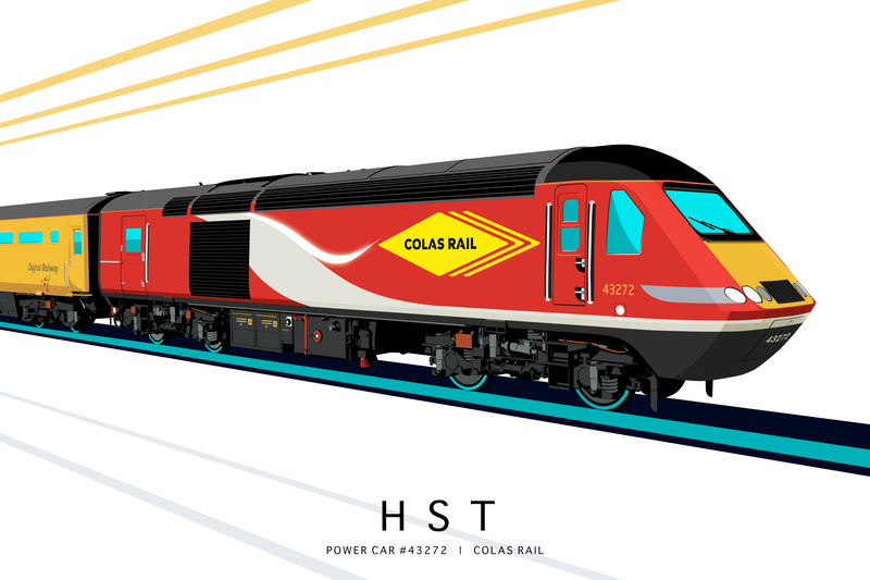 POWER CAR #43272 | COLAS RAIL - Class 43 / Class 255 Art Prints