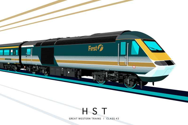 GREAT WESTERN TRAINS (EDITION 2) | CLASS 43 - Class 43 / Class 255 Art Prints