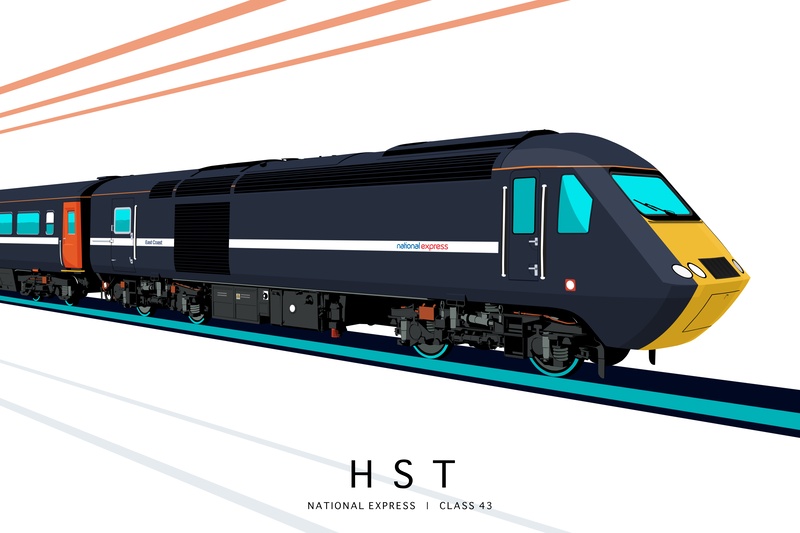 NATIONAL EXPRESS HST (EX-GNER) | CLASS 43 - Class 43 / Class 255 Art Prints