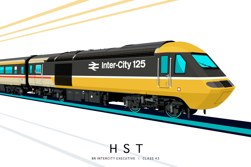 BR INTERCITY EXECUTIVE (EDITION 1) | CLASS 43 - Class 43 / Class 255 Art Prints